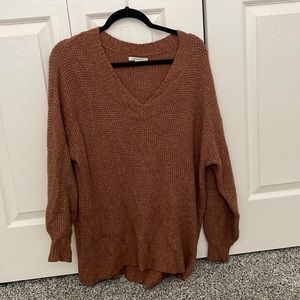 Oversized v neck sweater